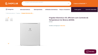 (Com Cashback Electrolux) Frigobar Electrolux 47l Efficient Com Controle De Temperatura Cor Branca (Em50) 127v / 220v